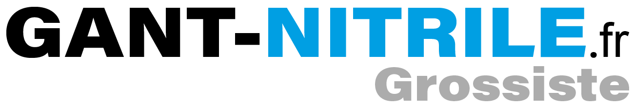 Logo société grossiste vente de gants nitrile bleu ou noir pour cuisine et traiteur et métiers de bouche